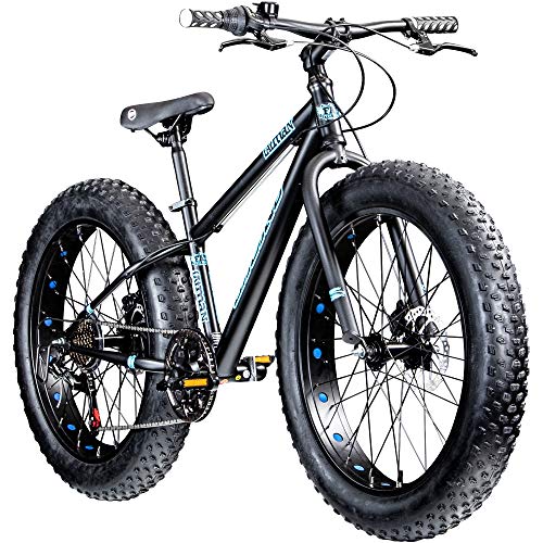 Galano Kinderrad 20 Zoll Fatbike Mountainbike Fatman 4.0 Fat Bike Kinderfahrrad (grau, 33 cm)