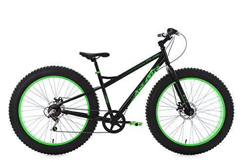 KS Cycling Mountainbike MTB Fatbike 26'' schwarz-grün RH 43 cm