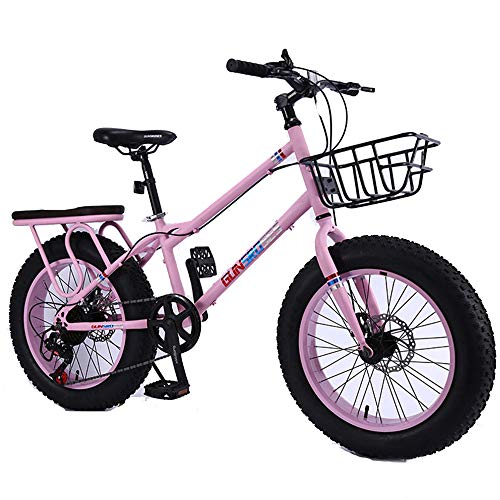 WQY 4.0 Großen Reifen MTB 20 Zoll Fat Tire Bike Fahrrad 7-Gang-Berg Fahrrad Hohe Qualität Schnee Fahrrad Strand Fahrrad,Rosa